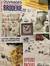 Tijdschriften | Borduren | Frankrijk | Ouvrages Broderie - no. 9 Mars 1996 (Pasen)