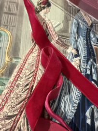 Fluweelband | Roze | 02 cm breed - Zwitsers fluweel band VELVALOUR 'Swiss Fuchsia Velvet'