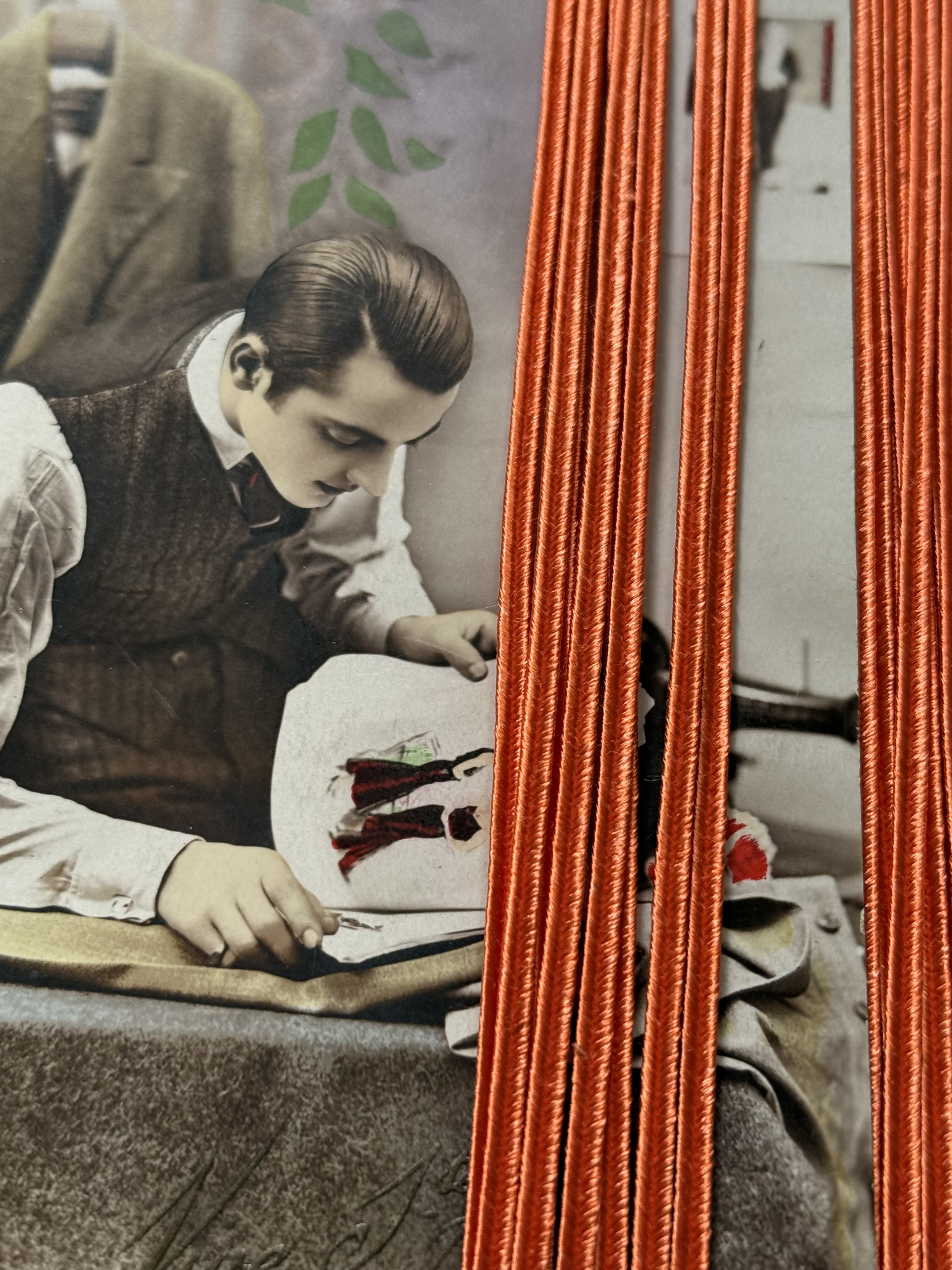 Satouche band | Oranje | 3 mm breed | Viscose soutache band - lint - bies - koord