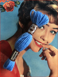 * 7314 Borduurwol BLAUW helder midden  | Bruin label - Colbert DMC Tapestry wool