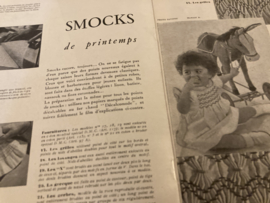 Tijdschriften | Borduren | Frankrijk | 1935 - Jeux D'Aiguilles no. 1  Revue Bimestrielle de Traveau Feminens - Smockwerk