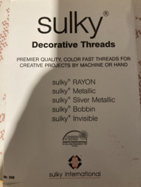 SULKY | Decorative Threads RAYON - Metallic - Silver Metallic - Bobbin - Invisble - Internationaal nr. 308