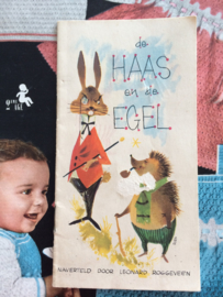 VERKOCHT | 1959 | Nederland | Mini boekje | Kinderboekje  "Haas en  Egel" Radion Waspoeder, Serie B nr. 6 