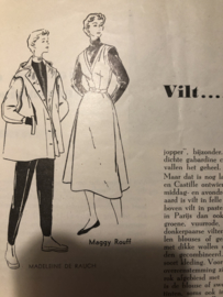 VERKOCHT | 1954 | Tijdschrift | Dameswereld - No. 05 - 17e jaargang - 09-03-1954 - kimono - modewereld Hengelo