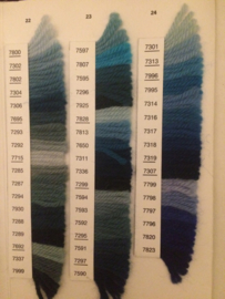 Vintage color chart for Colbert Wool for tapestry DMC Colbert | 70s | Collectable yarn