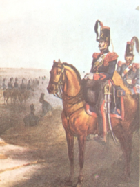 Verzamelkaart leger uniformen nr. 27 | België | Rijdende artillerie | 1833