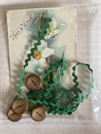 Mixed Media | Mooie briefkaart met narcissen