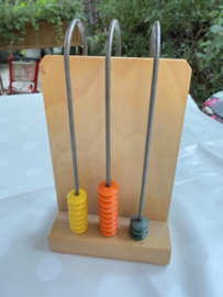 Onderwijs | Vintage Houten schooltelraam /rekenraam – Uniek educatief speelgoed