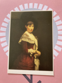 Nederland | Vrouwen | Meijer de Haan Portret van een joods meisje - Joods Historisch Museum Amsterdam - briefkaart