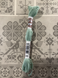 2369 MINT GROEN katoen DMC borduurgaren Retors A Broder no 4 - 10 meter
