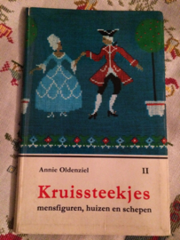 VERKOCHT | 1964 | Boeken | Kruissteken | Kruissteekjes II:  mensfiguren - huizen en schepen | Annie Oldenziel