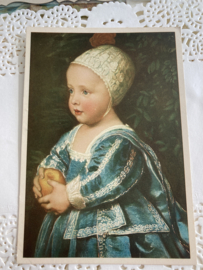 Ansichtkaart | Italie | Meisjes | Stuart baby Van Dych - meisje met mooi kanten mutsje