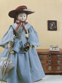 Briefkaarten | Zwitserland | Kostuum Zurich 1830 pop met jurk en hoedje