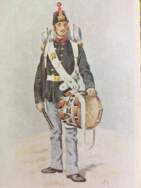 Verzamelkaart leger uniformen nr. 18 | België | Grenadiers | 1854