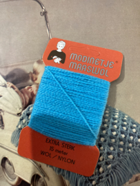 Stopwol | Blauw-hemel | MODINETJE  | Maaswol - Stopgaren - mending wool - Laine a repriser - Stopfwolle -  15 meter