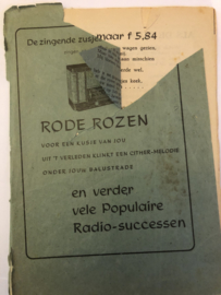 1955 | Muziek | Songteksten | De zingende zusjes Helma en Selma zingen voor de Vlaamse radio - RODE ROZEN, voor een kusje van jou en verder vele populaire radio-successen
