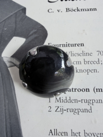 Ø 22 mm - 2,2 cm | Knopen | Zwart | Creativ Knopf Dino Moda