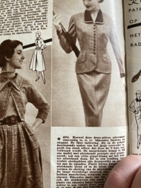 1954 | Marion naaipatronen maandblad | nr. 74 - september 1954 - met radarblad (blouses en jurkjes)