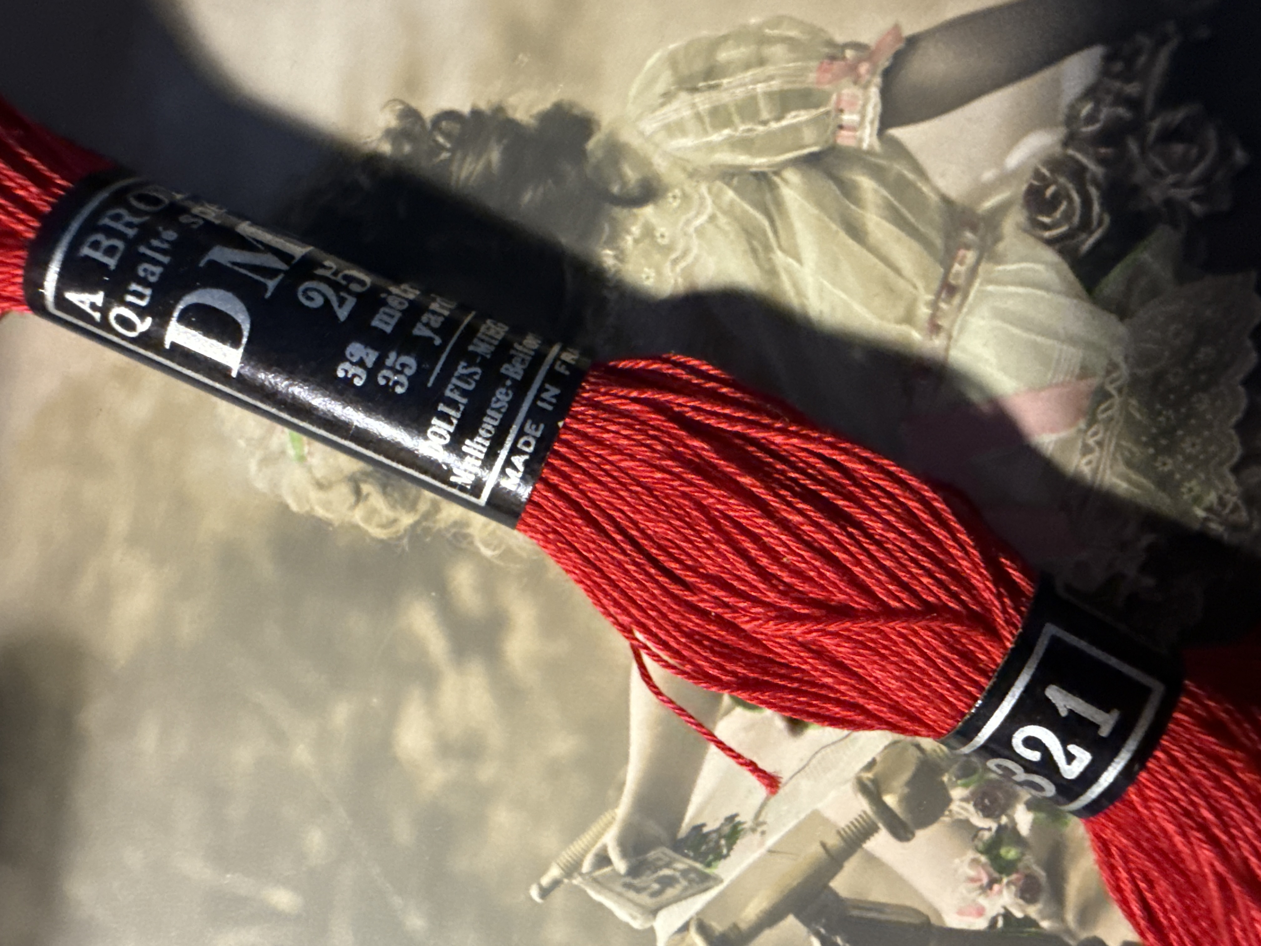 DMC Coton a broder special - art. 107 - dikte 25 | Rood | kleurnr. 321 - 32 meter