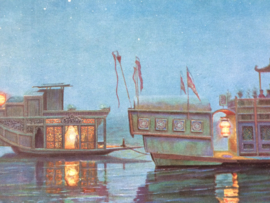 Scheepsvaart | Briefkaart | no. 175 "bloemenboot" China. Tegenwoordige tijd. | 1910-1920