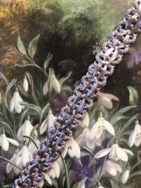 Band | Paars |  Satijnachtig lila sierband - 1 cm - 10 mm