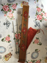 Antique Dutch Knitting Needle Case 'Amsterdamse school'