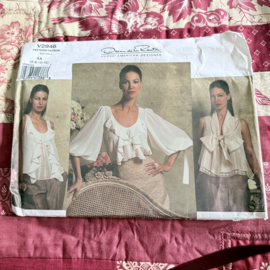 Naaipatronen Naaipatronen | VOGUE American Designer Oscar de La Renta Blouse V2946 6-12