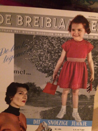 VERKOCHT | 1953 | De Breiblaadjes met patronen - Vintage breireclame | Breibladen 1953