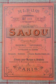 Borduurpatronen | Bloemen | Maison SAJOU | Sajou Album n° 912 crosstitch - red series - kruissteek in vintage stijl