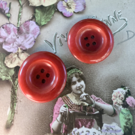 Ø 25 mm - 2.5 cm | Knopen | Rood | Tomaatrode jasknopen trenchcoats