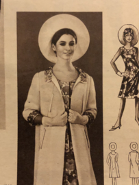 1965 | Marion naaipatronen maandblad | nr. 203 mei 1965 ( met radarblad - vakantiegarderobe, prachtige jurken - plissé en noppen)