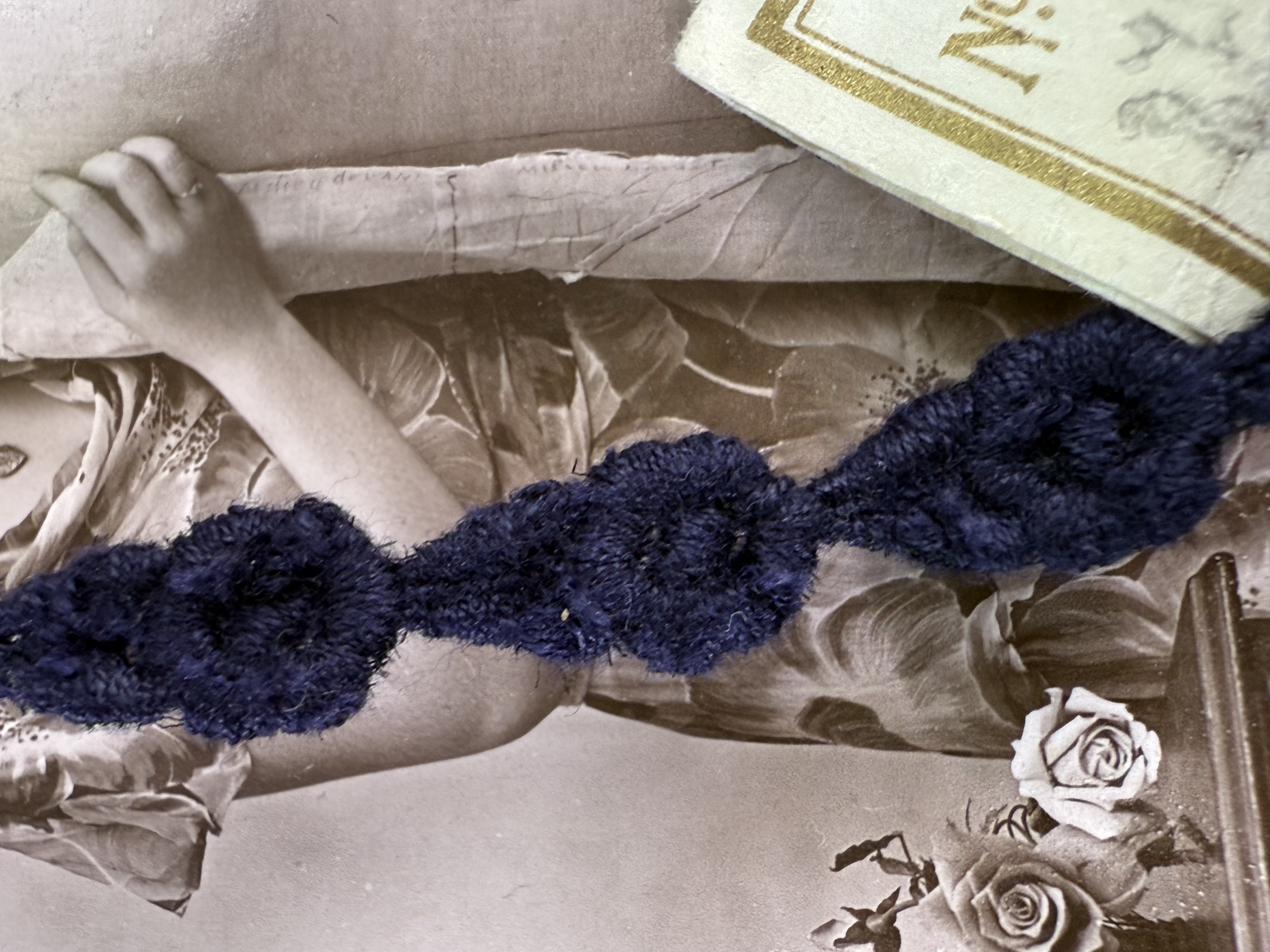BLAUW | Sierband, galon textielband