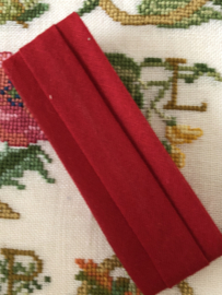 Band | Rood | Biaisband | Donker rood  | 2 cm | 100% katoen | merkloos - kleurecht : patents pending