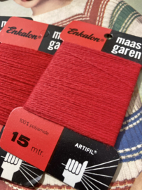 Stopwol | Rood-helder | Enkalon Artfil - Mending | Stopgaren - Maasgaren - 15 meter