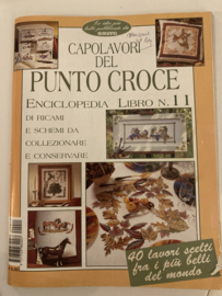 Tijdschriften | Borduren | Italië | Capolavori del Punto Croce - Eniclopedia Libro n. 11 - paddenstoelen/herfst - eekhoorn