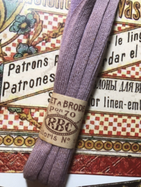 Lint | Lila | Antiek Frans borduurlint RBC 'Lacet a Broder' pon 70 - coloris no. 12  - ca. 1900-1910
