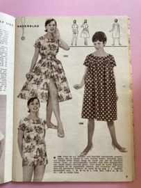 1962 | Marion naaipatronen maandblad | nr. 168, juli 1962  met radarblad jurken/pyjama’s/kinderkleding 