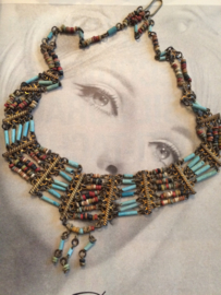 VERKOCHT | Egyptische halsketting | jaren '80-90 Vintage
