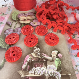 Rood | Knopen | Middel | 16 t/m 24 mm - 1.6 cm - 2.4 cm