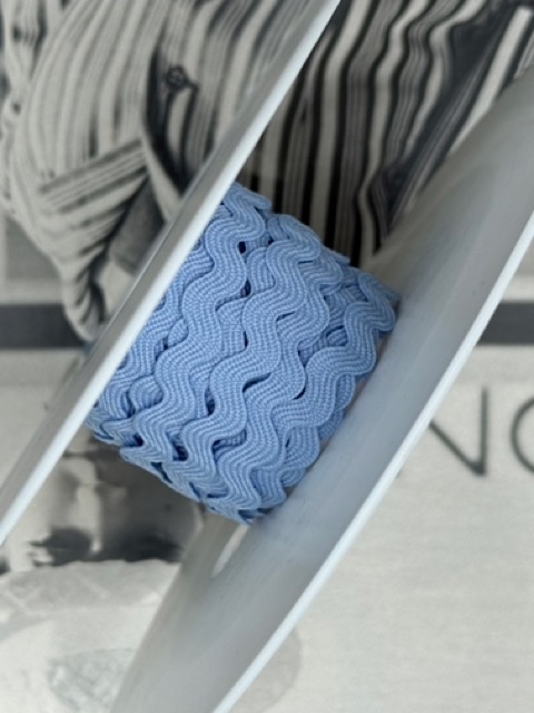ZIG ZAG | Blauw | 0,5 cm - 5 mm breed - zigzag band - babyblauw