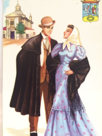 Spanje | Kaarten | Postcards | Elsie Gumier: "Lovers": vintage Spaanse kaart | jaren '50 