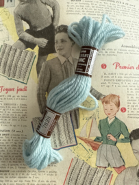 * 7828 Borduurwol BLAUW licht | Bruin label - Colbert DMC Tapestry wool