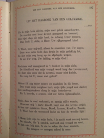 VERKOCHT | 1896 | De dichtwerken van P.A. de Génestet | Goud op snee |  Jugendstil kaft