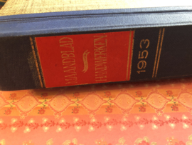 VERKOCHT | Ariadne: maandblad voor handwerken | 1953 Lege verzamelmap met originele register 1953 en haken