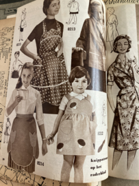 1959 | Marion naaipatronen maandblad | nr. 127 februari 1959 (broek, gilet, rokken, schorten en jurken)