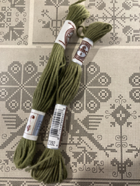 2392 MOS GROEN - licht katoen DMC borduurgaren Retors A Broder no 4 - 10 meter