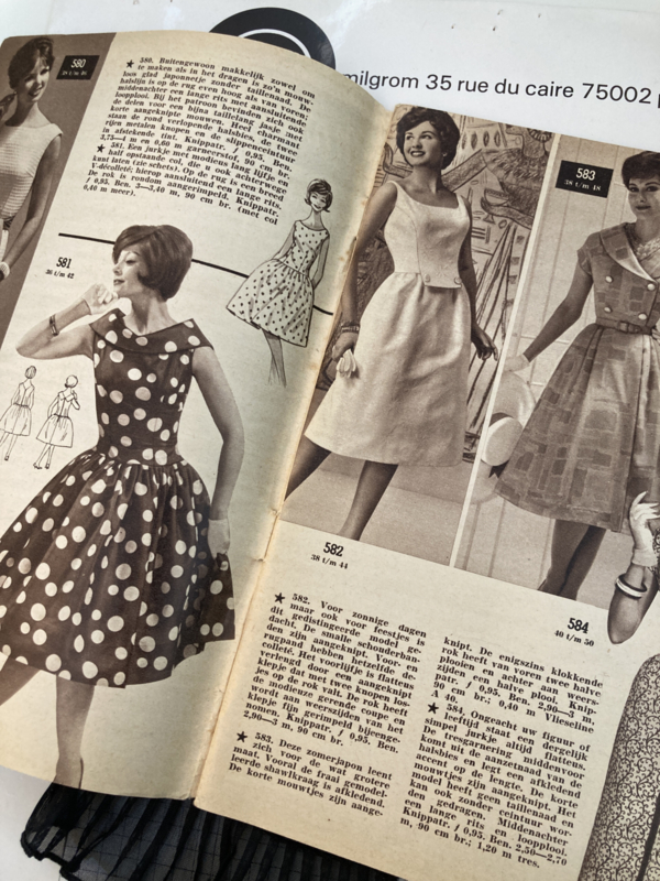 1961 | Marion naaipatronen maandblad | nr. 155 juni 1961  met radarblad - heren- en jongenskleding