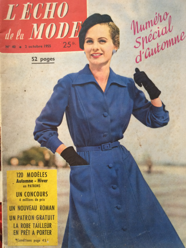 1955 | L'echo de la Mode no. 40 - 2 Octobre 1955