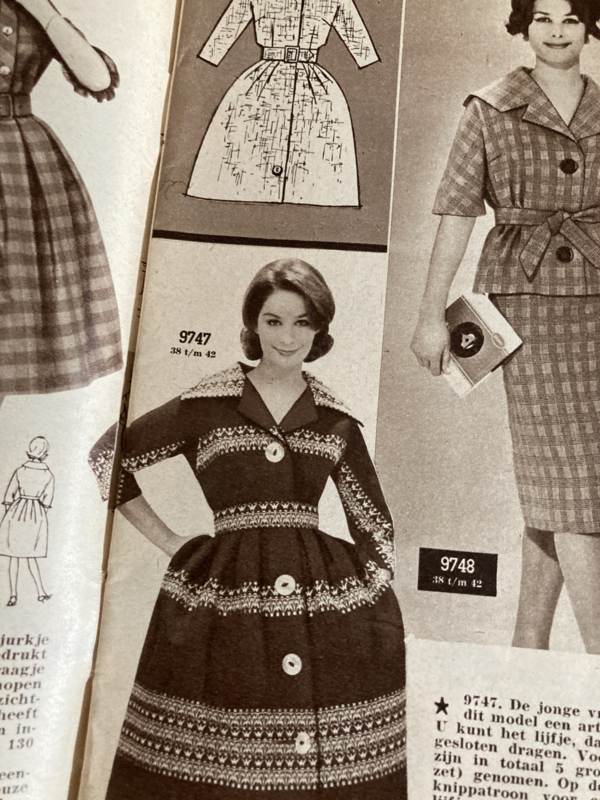 1961 | Marion naaipatronen maandblad | nr. 150 - januari - met radarblad  - nachtkleding/kinderkleding