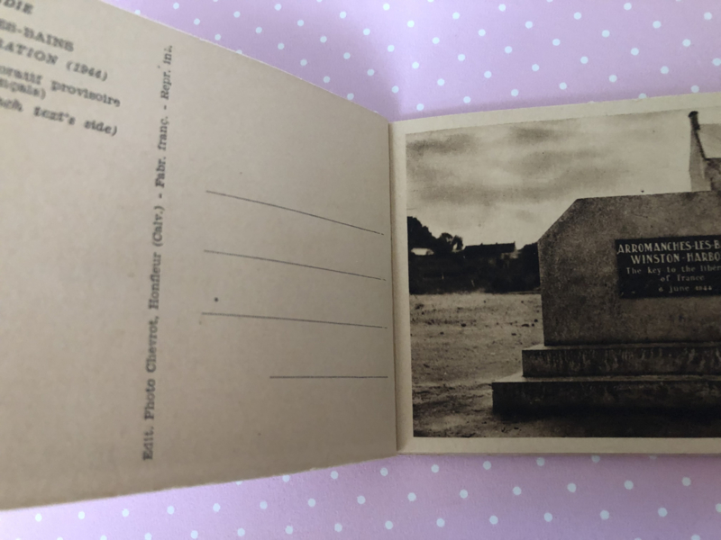 WW II | SEPIA | Arromanches - les Bains "Winston-Harbour" 10 cartes detachables - Album-Bloc no. 4 French English Text